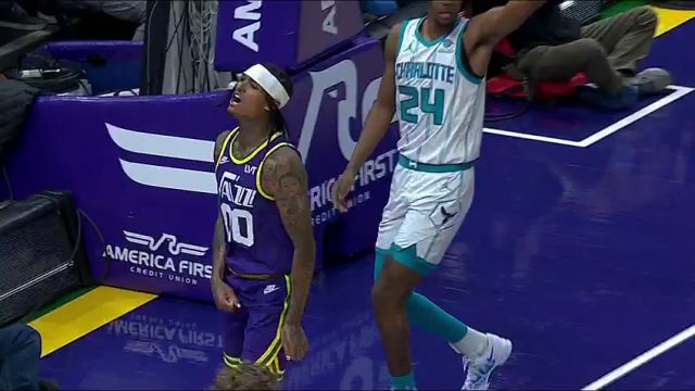 NBA常规赛：黄蜂vs爵士第4节中文解说回放