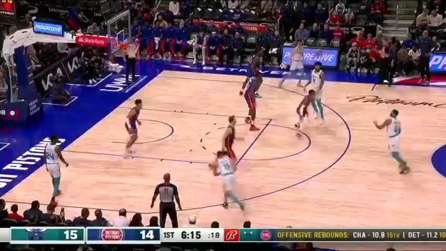 黄蜂vs活塞第1节中文解说回放