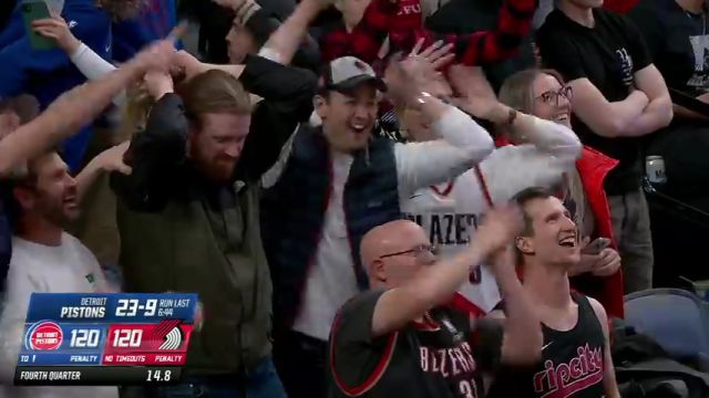 活塞vs开拓者第4节英文原声回放