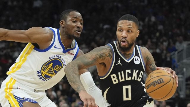 利拉德vs勇士集锦 高效拿下27+6+7组织进攻一肩挑