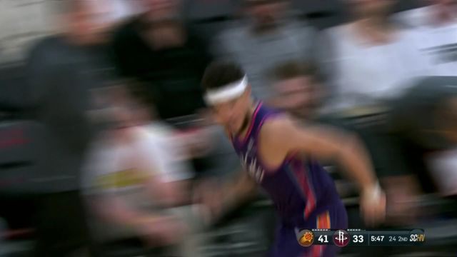 布克vs火箭集锦 全场25+5连续送出精准中投难救主