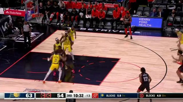 NBA常规赛：步行者vs活塞英文原声全场回放