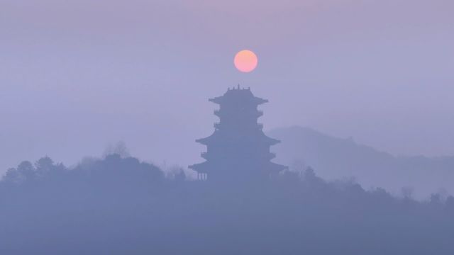 缥缈灵动!安徽平天湖云遮雾罩宛若仙境