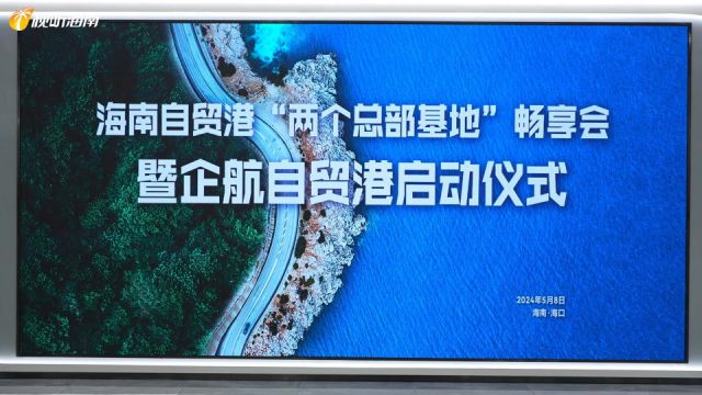 企航自贸港一站式服务平台正式上线 助力海南打造“两个总部基地”