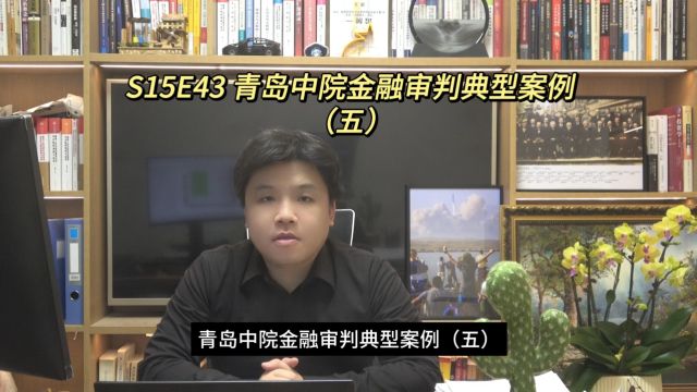 S15E43 青岛中院金融审判典型案例(五)