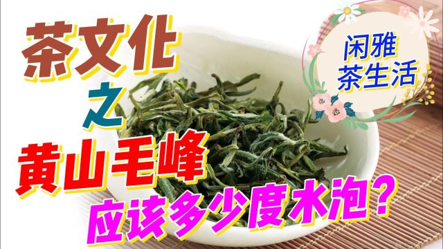 茶文化之黄山毛峰应该多少度水泡茶?