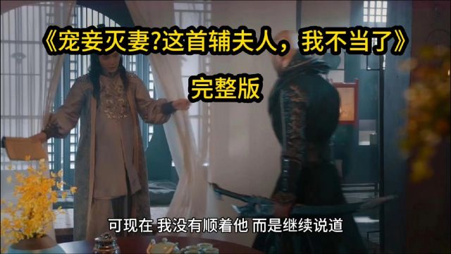 《宠妾灭妻?这首辅夫人,我不当了》宁媛&大结局