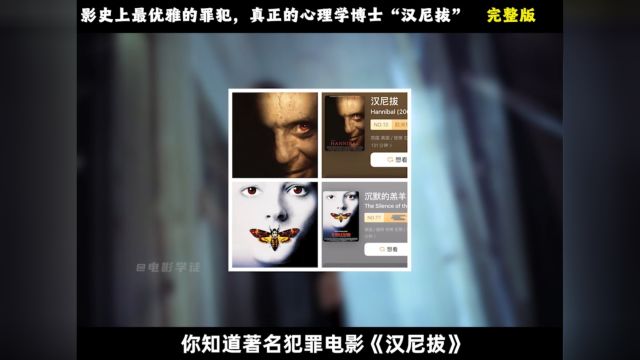 影史上最优雅的罪犯,真正的心理学博士“汉尼拔” 