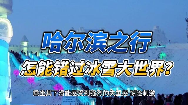 哈尔滨之行,怎能错过冰雪大世界?