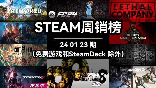  steam周销榜:240123期