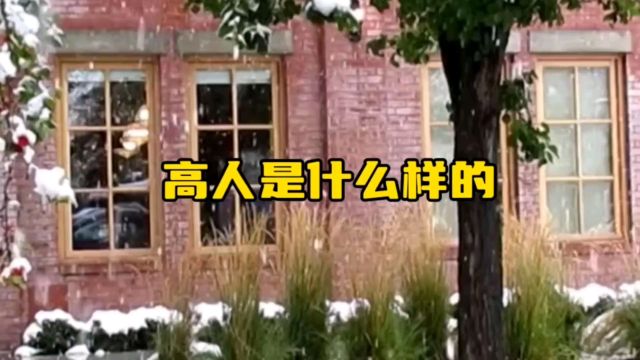 高人是什么样的