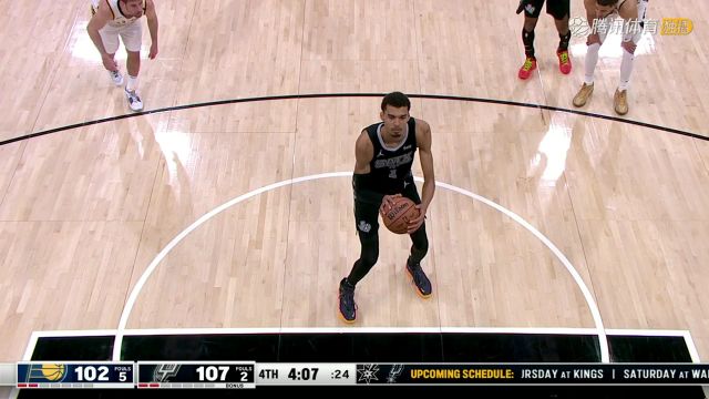 NBA常规赛：步行者vs马刺中文解说全场回放
