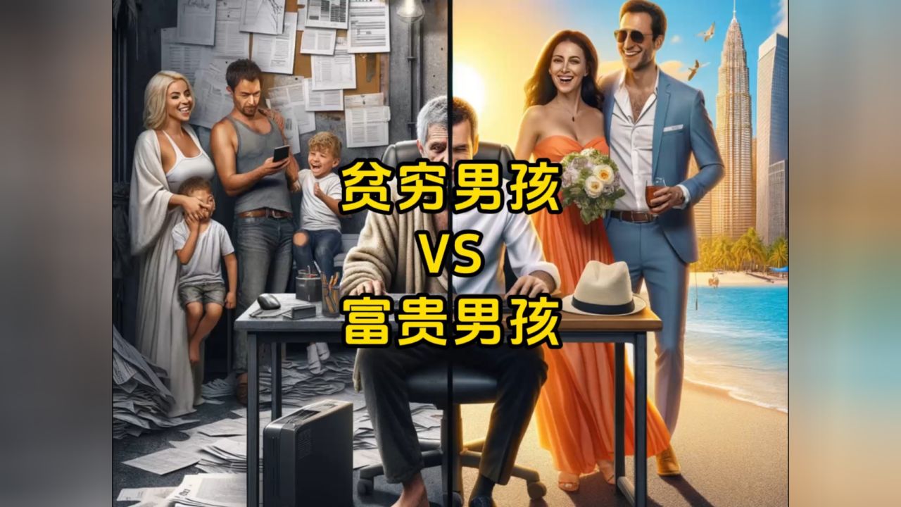 穷人和富人的一生对比