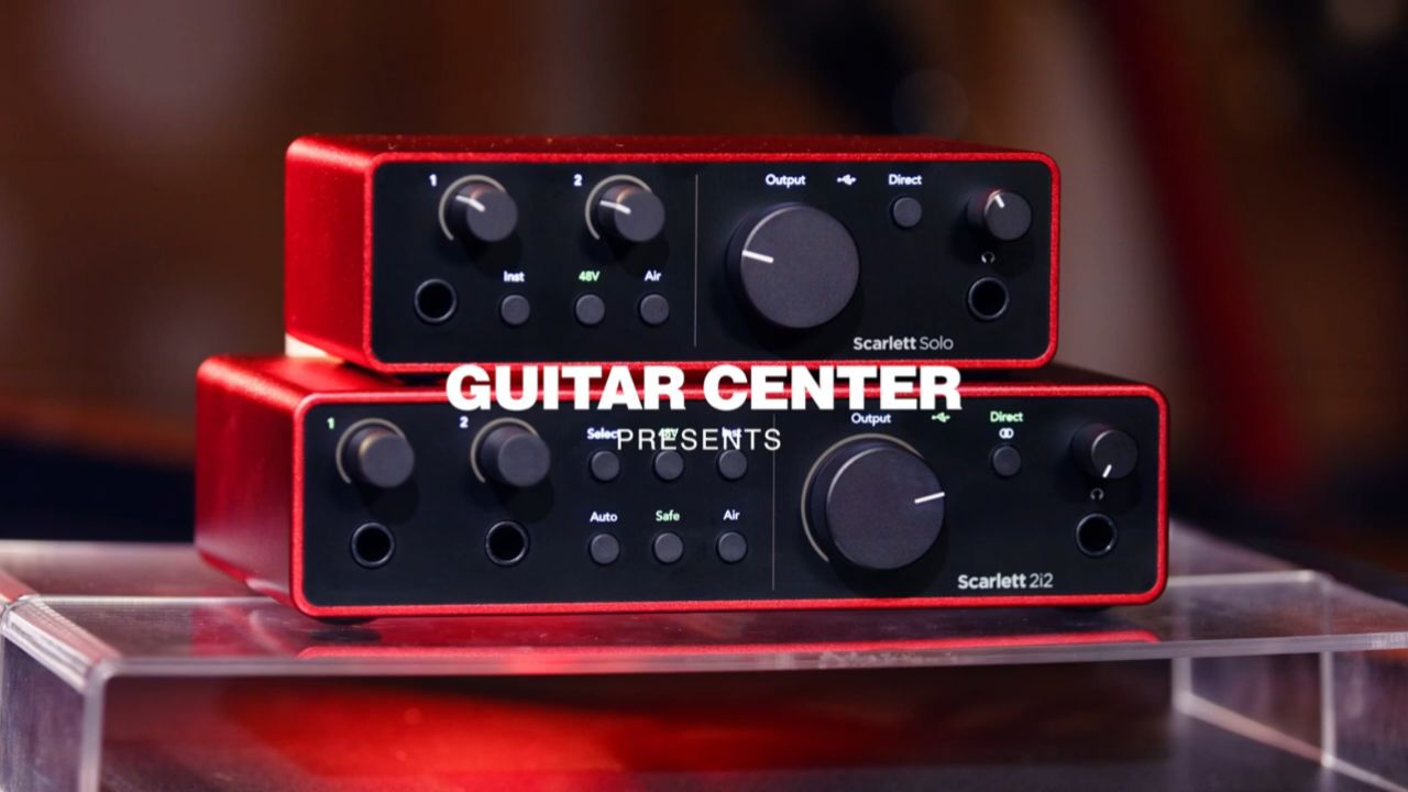 new focusrite scarlett gen 4 usb-c audio interfaces (solo, 2i2