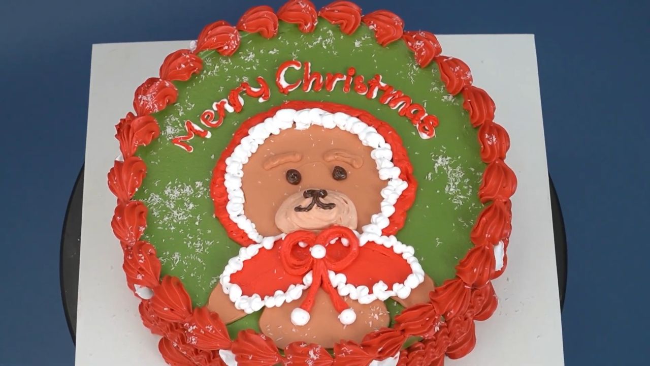 可爱小熊奶油蛋糕装饰创意