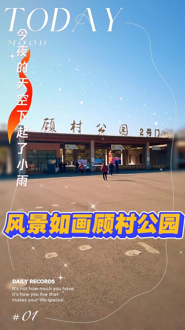 风景如画顾村公园