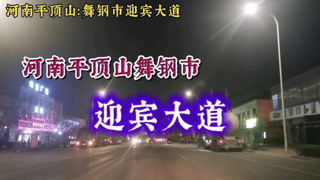 河南平顶山舞钢市:迎宾大道!