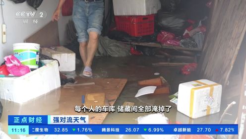 江西乐平：遭遇强降雨 部分小区道路被淹