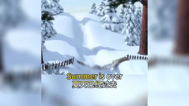 每日英语口语练习summer is over夏天过去了