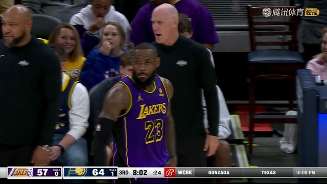 2023/24赛季NBA常规赛：湖人 VS 步行者 全场回放