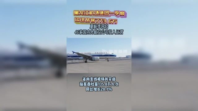 黑龙江机场集团一季度运送旅客773.6万人次