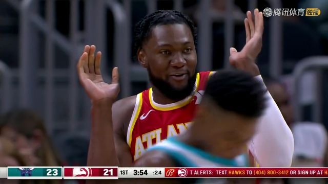 NBA常规赛：黄蜂vs老鹰中文解说全场回放