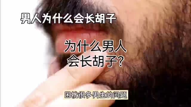 为什么男人会长胡子?