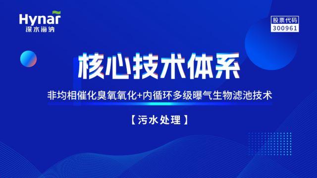 深水海纳:非均相催化臭氧氧化+内循环多级曝气生物滤池技术