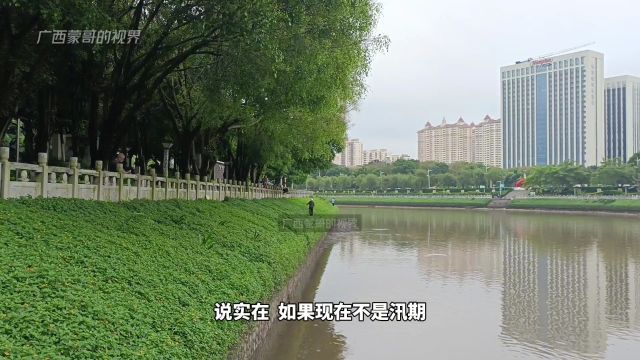 贵港人实拍玉林南流江,比贵港鲤鱼江还要大,为啥一条船都没看到