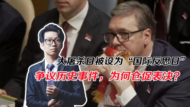 斯雷布雷尼察惨案被设为“国际反思日”,历史争议为何仓促表决?