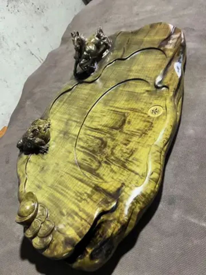 金丝楠木 #制作过程 #茶盘制作 #根雕 #阴沉金丝楠