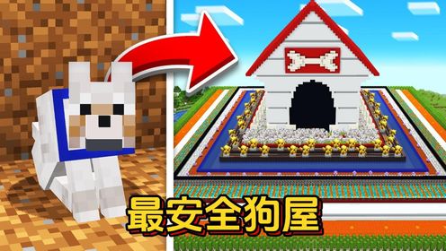 我的世界:白皮肝帝建造最安全的狗屋(完整版)_高清1080P在线观看平台_腾讯视频