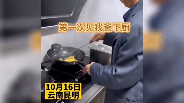 爸爸第一次下厨做饭,炒了个土豆丝,成品果然不失所望