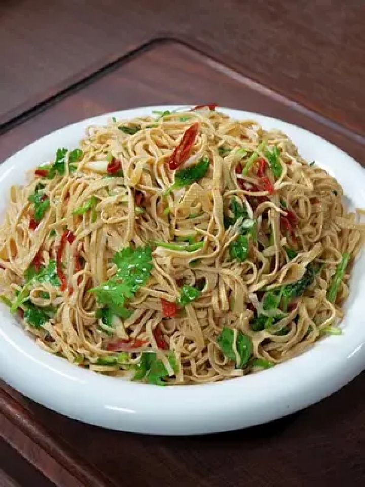 美食 #凉拌菜#炝拌干豆腐丝