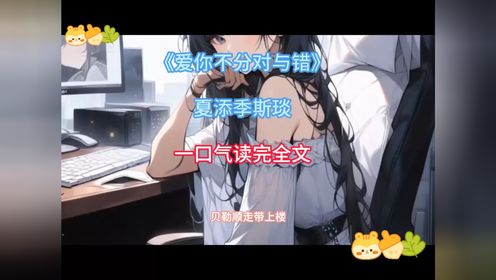 新书上架——【夏添季斯琰】爱你不分对与错完整版！