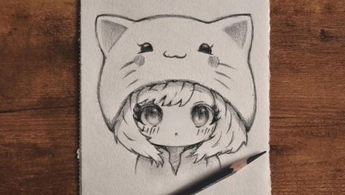 适合新手的动漫人物绘画教程,教你画萌萌哒的小女孩,一学就会!_高清1080P在线观看平台_腾讯视频