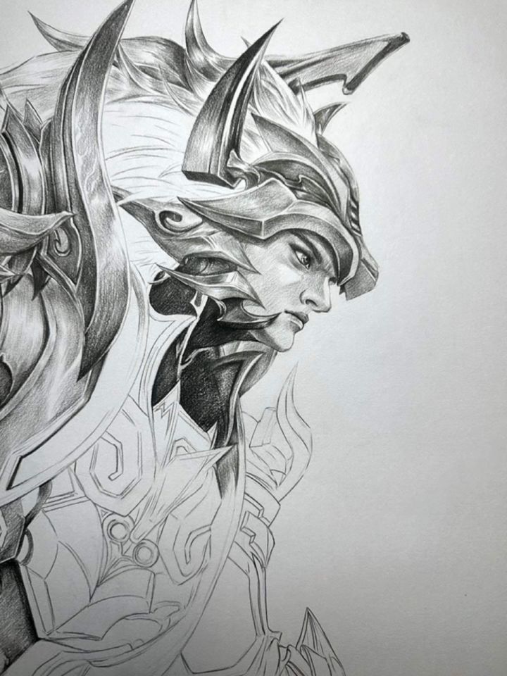 马超无双飞将绘画过程