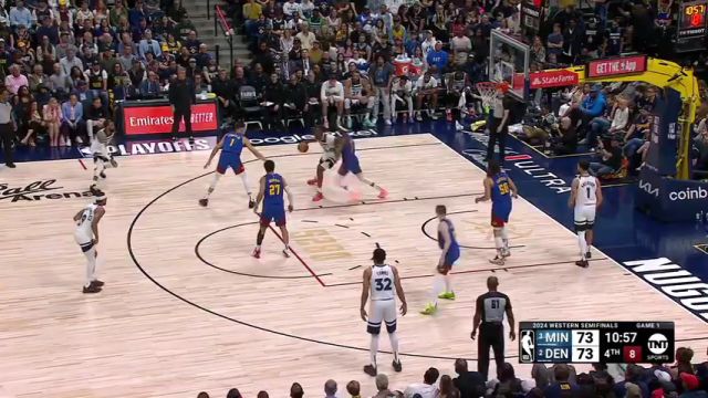 NBA季后赛：森林狼vs掘金第4节英文原声回放