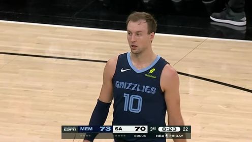 《圣安东尼奥马刺》NBA常规赛：灰熊vs马刺第3节中文解说回放
