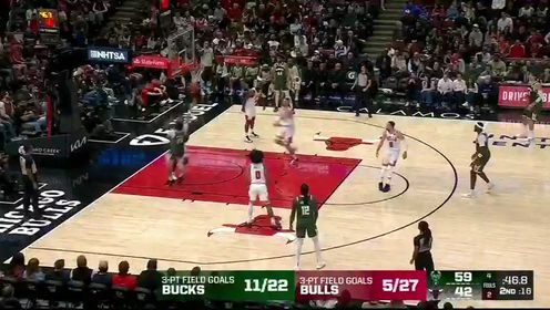 《芝加哥公牛》【回放】NBA常规赛：雄鹿vs公牛第2节中文解说回放