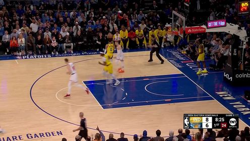 《NBA全场集锦》球星的绝对实力！布伦森背身单打内姆布哈德转身后仰动作美如画