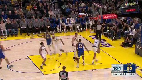 《金州勇士》NBA常规赛：独行侠vs勇士第3节中文解说回放