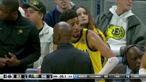 《NBA全场集锦》【回放】NBA常规赛：快船vs步行者第3节英文原声回放