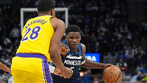 《NBA全场集锦》【原声】湖人87-97森林狼 詹姆斯缺阵森林狼多点开花双杀湖人