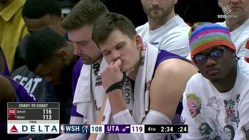 《NBA全场集锦》【回放】奇才vs爵士第4节英文原声回放