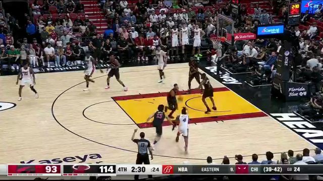NBA常规赛：猛龙vs热火第4节中文解说回放