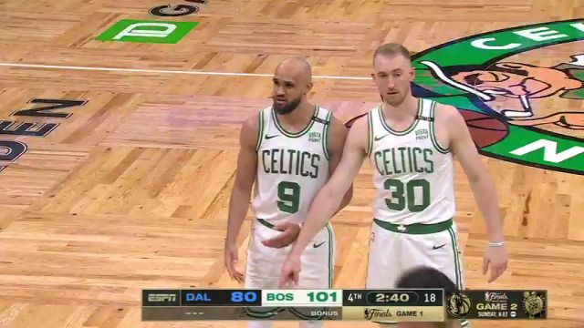 NBA总决赛：独行侠vs凯尔特人第4节中文解说回放