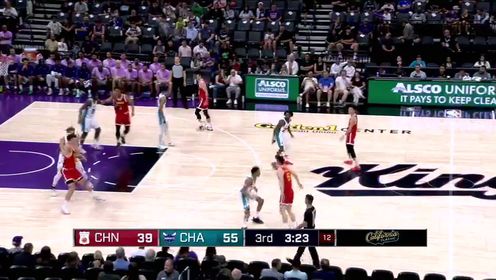 《NBA全场集锦》扎实的基本功得以展现！杨瀚森背转身单臂虐筐