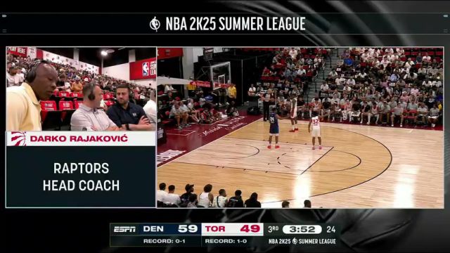 NBA夏季联赛：掘金vs猛龙第3节中文解说回放
