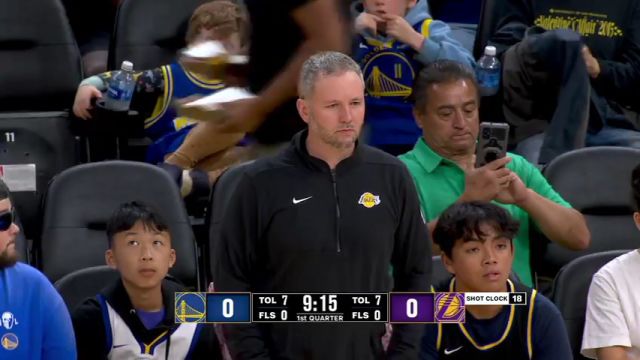 NBA夏季联赛：湖人vs勇士第1节英文原声回放